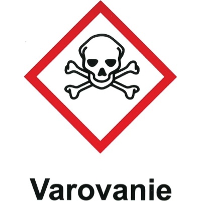 PHT a.s. Samolepka Varovanie, toxický materiál