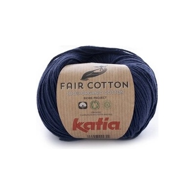FAIR COTTON Katia Farby FAIR COTTON: 05 tmavá modrá