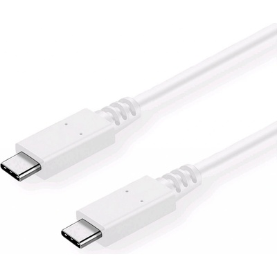 C-TECH CB-USB32-10W USB 3.2, Type-C (CM/CM), PD 100W, 20Gbps, 1m, bílý