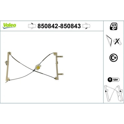 Zvedací zařízení oken VALEO 850843