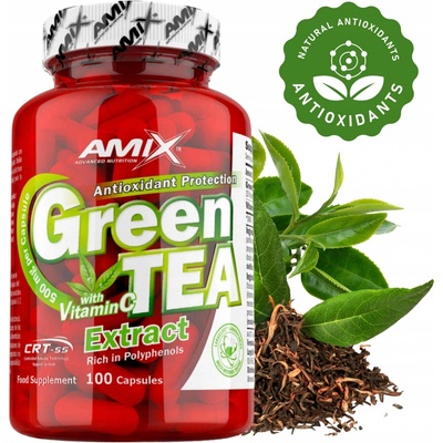 Amix Green Tea Extract with Vitamin C 100 kapslí