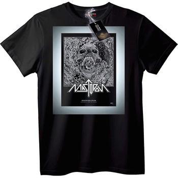 NOONEBRAND Тениска с череп на Misfits - 2XL, Black