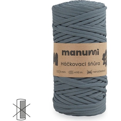 Manumi háčkovací polyesterová šňůra 5 mm šalvějová - 1 ks