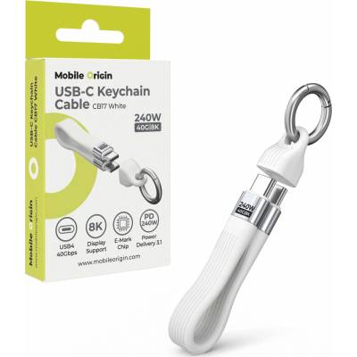 Mobile Origin MO-UK-CB17-WHT USB-C 240W 40Gbps 8K bílý