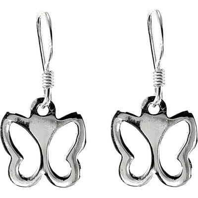 Šperky Nina Stříbrné náušnice motýlci 925/1000 ns ag H 211