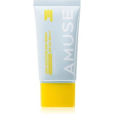 AMUSE Dew Moisture 365 Vegan Sunscreen слънцезащитен флуид за лице с хидратиращ ефект 40ml