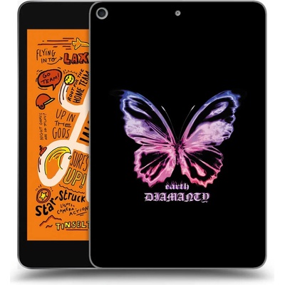 Picasee silikónový obal Apple iPad mini 2019 5. gen Diamanty Purple prehľadný