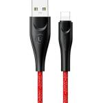 USAMS Kabel U41 pleciony кабел Lightning, червен, Fast Charge (Usa001060)