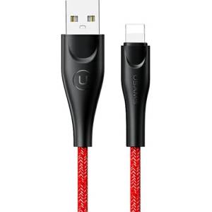 USAMS Kabel U41 pleciony кабел Lightning, червен, Fast Charge (Usa001060)