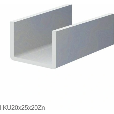 U-profil 20 x 25 x 20 x 2 x 6000 mm, žárově zinkovaný
