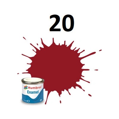 Humbrol barva email AA0223 No 20 Crimson Gloss 14ml