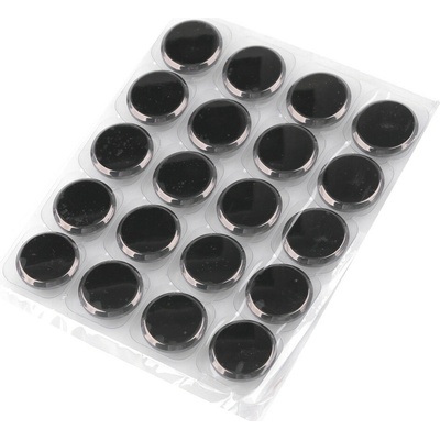 Kovový knoflík velikost 40" Varianta: 3 nikl černý lesk, Balení: 20 ks – Sleviste.cz