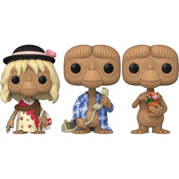 Image 1 of Funko Комплект фигури Funko POP! Movies: E. T. - E. T. in Disguise, E. T. in Robe, E. T. with Flowers (Special Edition) (076177)