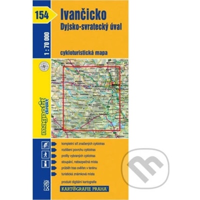 Cykloturistická mapa č. 154 Ivančicko Dyjsko-svratecký úval 1 : 70 tis.