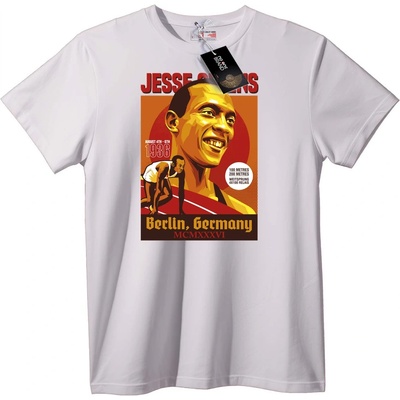 NOONEBRAND Тениска Джеси Оуенс Олимпиада Берлин 1936 - L, White
