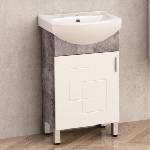 InterCeramic Стоящ шкаф за баня icp 5086-2 + порцеланов умивалник uk 5091 (icp 5086-2)