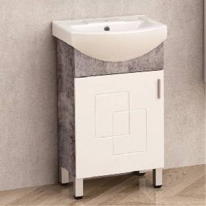 InterCeramic Стоящ шкаф за баня icp 5086-2 + порцеланов умивалник uk 5091 (icp 5086-2)