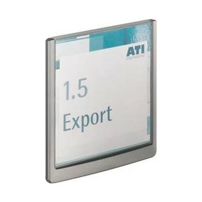 Informačná tabuľka, 149x148,5 mm, DURABLE "CLICK SIGN", sivá