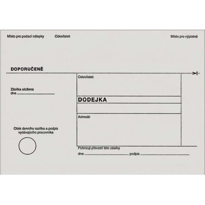 Obálka DODEJKA B6 samolepící 1142895 629074