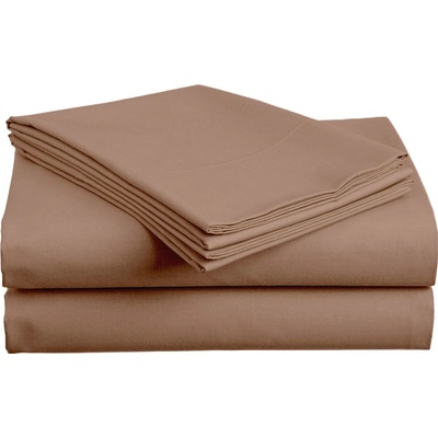 Textilomanie bavlna prostěradlo Lux světle hnědé 220x240