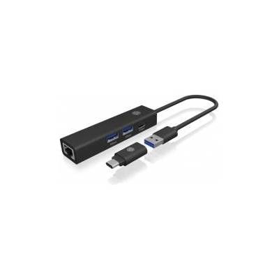 RaidSonic ICY BOX IB-HUB1439 LAN/USB Hub