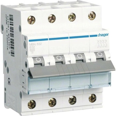 Hager 4-pólové 32 A 400 V MBN632