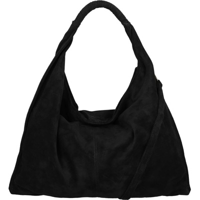 Sara Moda Stylová dámská semišová kabelka Lajla černá