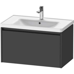 Duravit Ketho. 2 - Шкафче за умивалник 44x78x46 см, 1 чекмедже, графит матов K25083049490000 (K25083049490000)