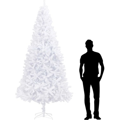 vidaXL Umělý vánoční stromek 300 cm bílý