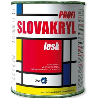 Slovlak Profi Lesk 0,75 kg bílá
