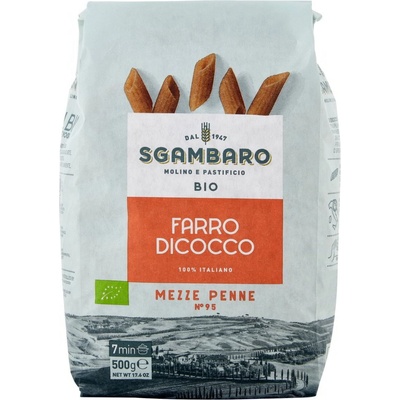 Sgambaro špaldové BIO cestoviny Mezze penne No.95 0,5 kg