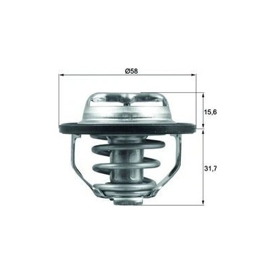 Termostat, chladivo MAHLE TX 122 82 (TX12282)