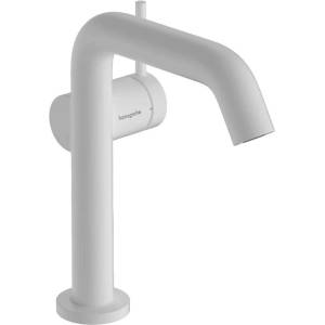 Hansgrohe Tecturis S - Смесител за мивка с чучур Push-Open, CoolStart, EcoSmart, бял мат 73342700 (73342700)