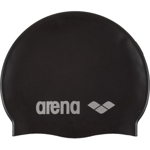 Arena Шапка за плуване Arena Classic Silicone Swim cap - Black / Silver - размер One Size (581-0005-0211)