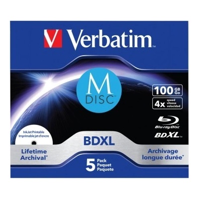 Verbatim MDISC 100GB 6x, jewel, 5ks (43834) – Zboží Živě