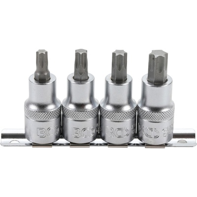 BGS technic 8886 BGS , Sada nástrčných hlavic 12,5 mm (1/2") T-profil (pro Torx) T40 - T55 4dílná
