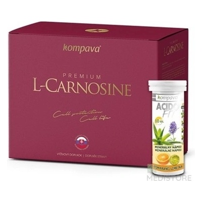 Kompava Premium L-Carnosine 60 kapsúl +AF10 tabliet pomeranč