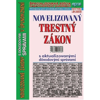 Novelizovaný Trestný zákon 1/2025