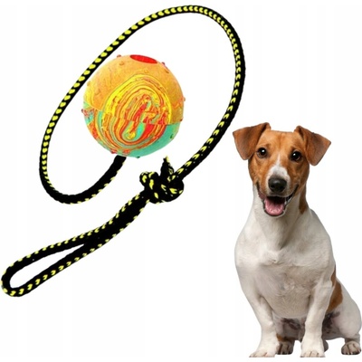 Dingo aportovacia lopta tvrdá guma s šnúrka 60 cm