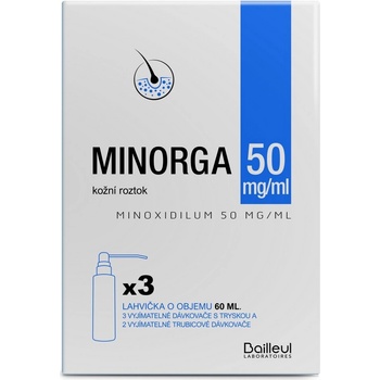 MINORGA DRM 50MG/ML DRM SOL 3X60ML