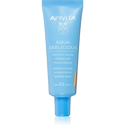 APIVITA Aqua Beelicious лек тониращ флуид за озаряване на лицето SPF 30 40ml