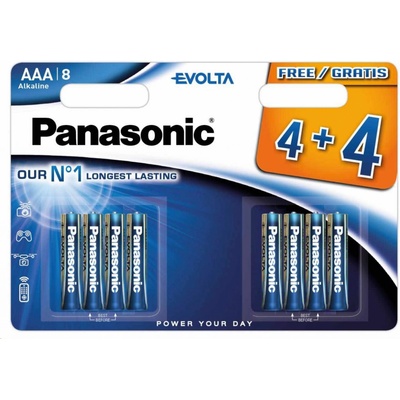 PANASONIC EVOLTA Platinum LR03EGE/8BW 4+4F AAA 8ks