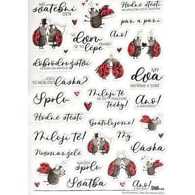HuráPapír Samolepky průhledné A4 - ANO! ...a na pořád!