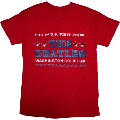 The Beatles Washington '64 Stars Setlist (Back Print) Red L Риза (<![CDATA[BEATTEE649MR03]]>)