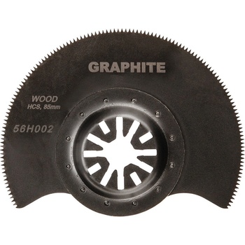 GRAPHITE Hcs polkruhový kotúč na drevo, 85mm