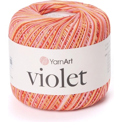 Yarn Art příze Violet 507 červená, oranžová