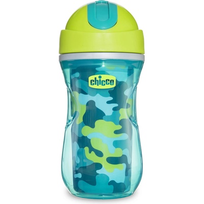Chicco Спортна чаша със сламка Chicco - 266 ml, 14 м+, зелена, асортимент (N0420)