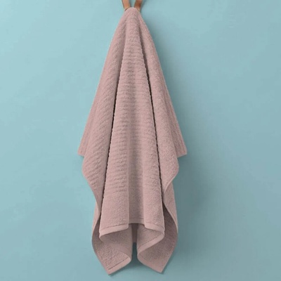 Knitva ručník vlnky 50 x 100 cm starorůžový