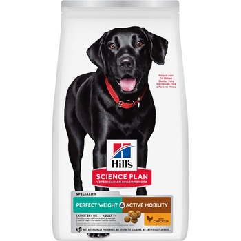 Hill's Science Plan Perfect Weight & Active Mobility pre veľké dospelé psy s kuracím 2 x 12 kg