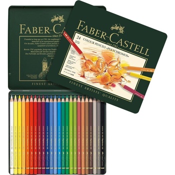 Faber-Castell Цветни моливи Polychromos, 24 цвята (1015120164)